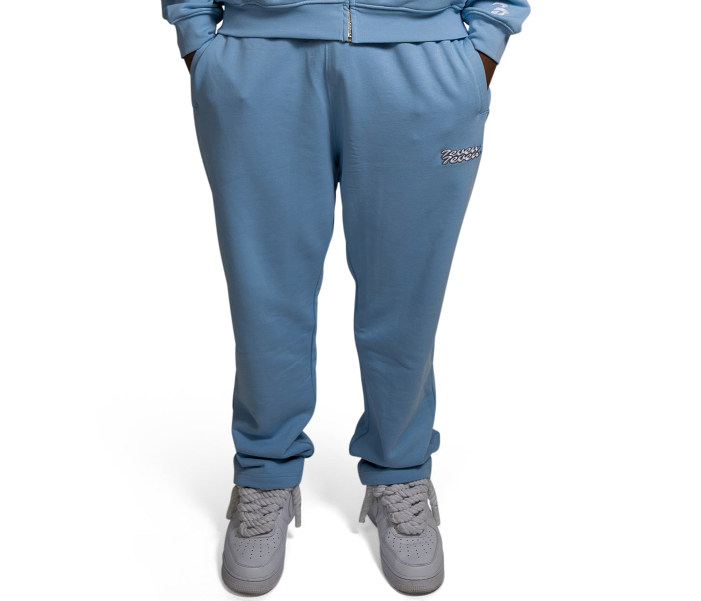 Open Leg Jogger Cloudy Blue