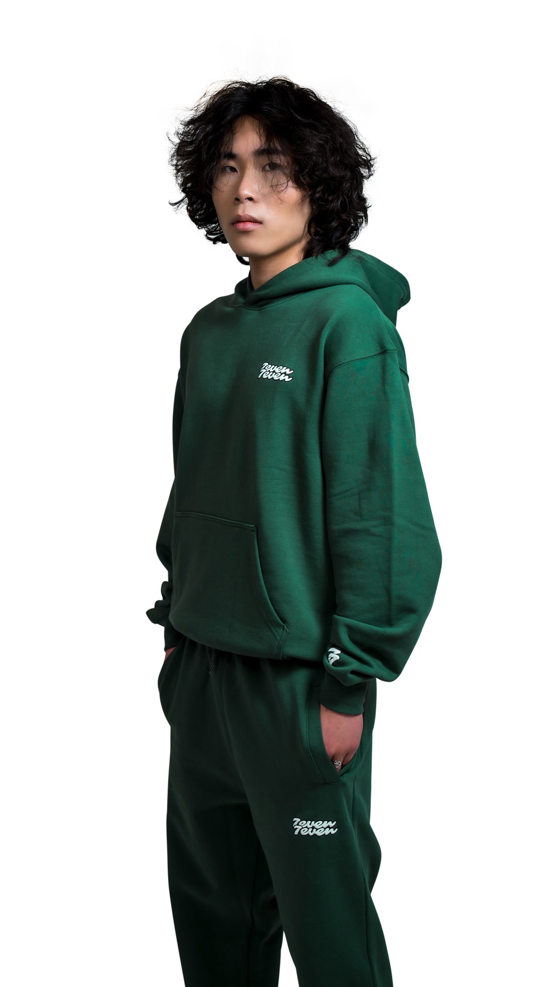 Oversized Hoodie Forest Green